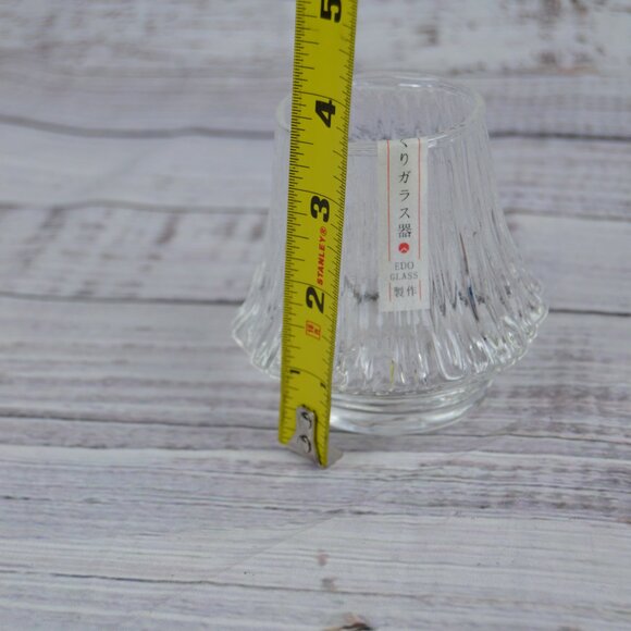 Edo Kiriko Glass Whiskey Glass Drinkware Stars 7.4 oz Coaster & Box NEW - Picture 6 of 16